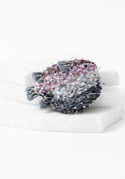 Puffer Fish Embroidered Pin