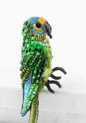 Peach-fronted Parakeet Embroidered Pin