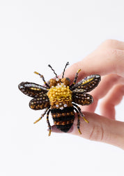 Queen Apis Embroidered Pin