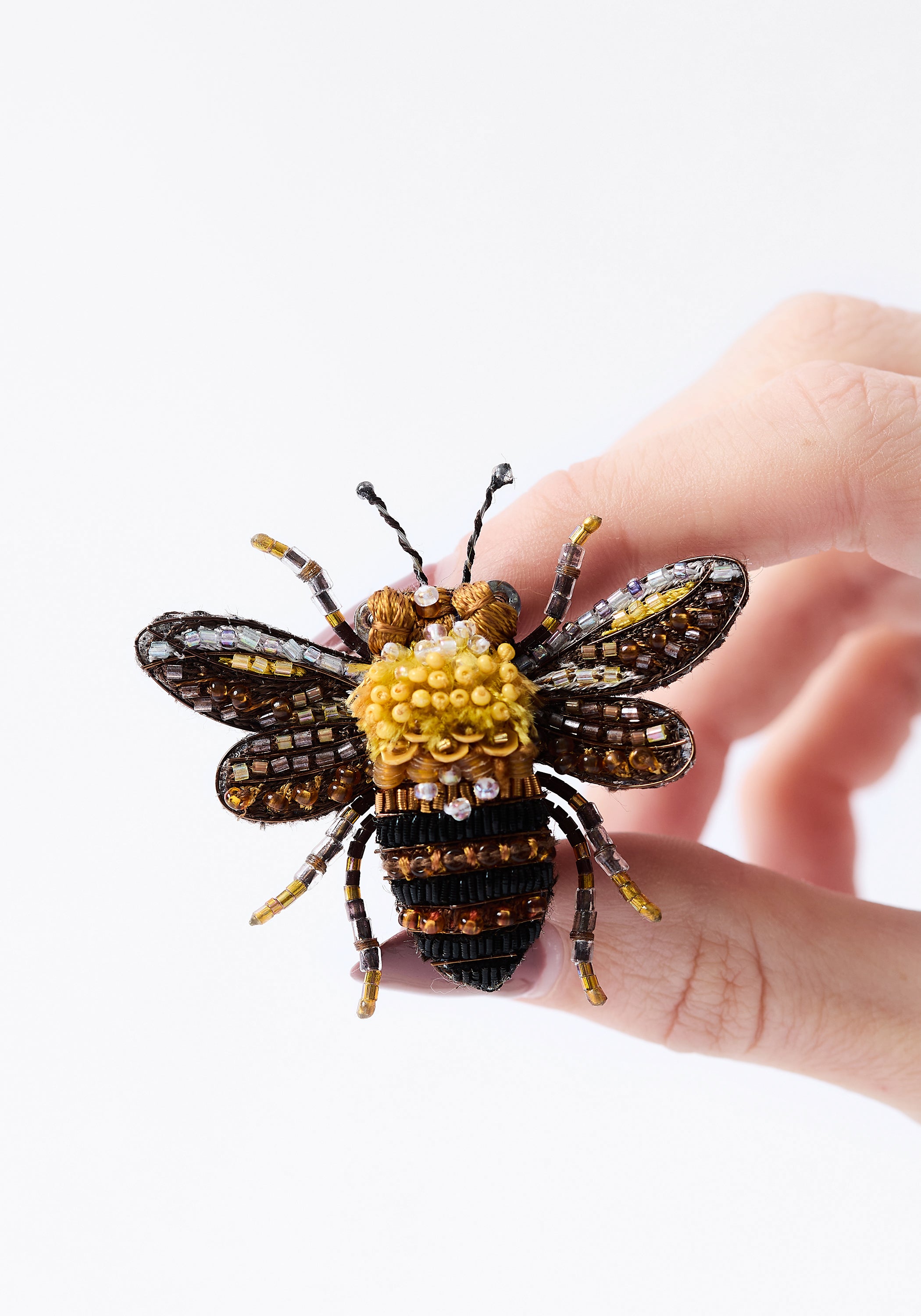 Queen Apis Embroidered Pin
