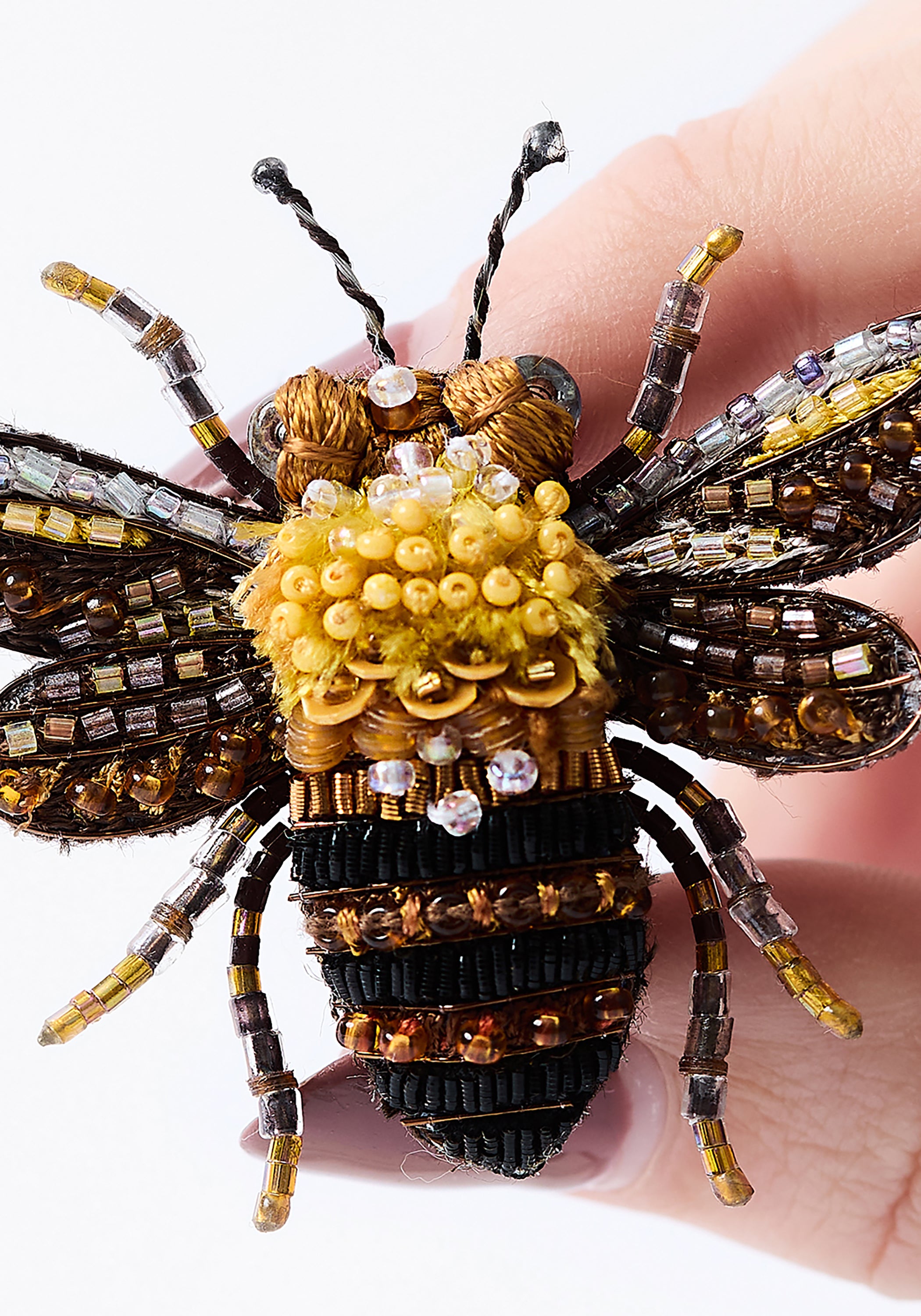 Queen Apis Embroidered Pin