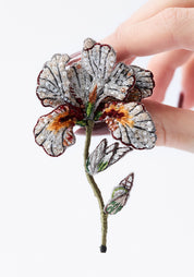 Benton Iris Embroidered Pin