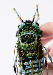 Zammara Cicada Embroidered Pin