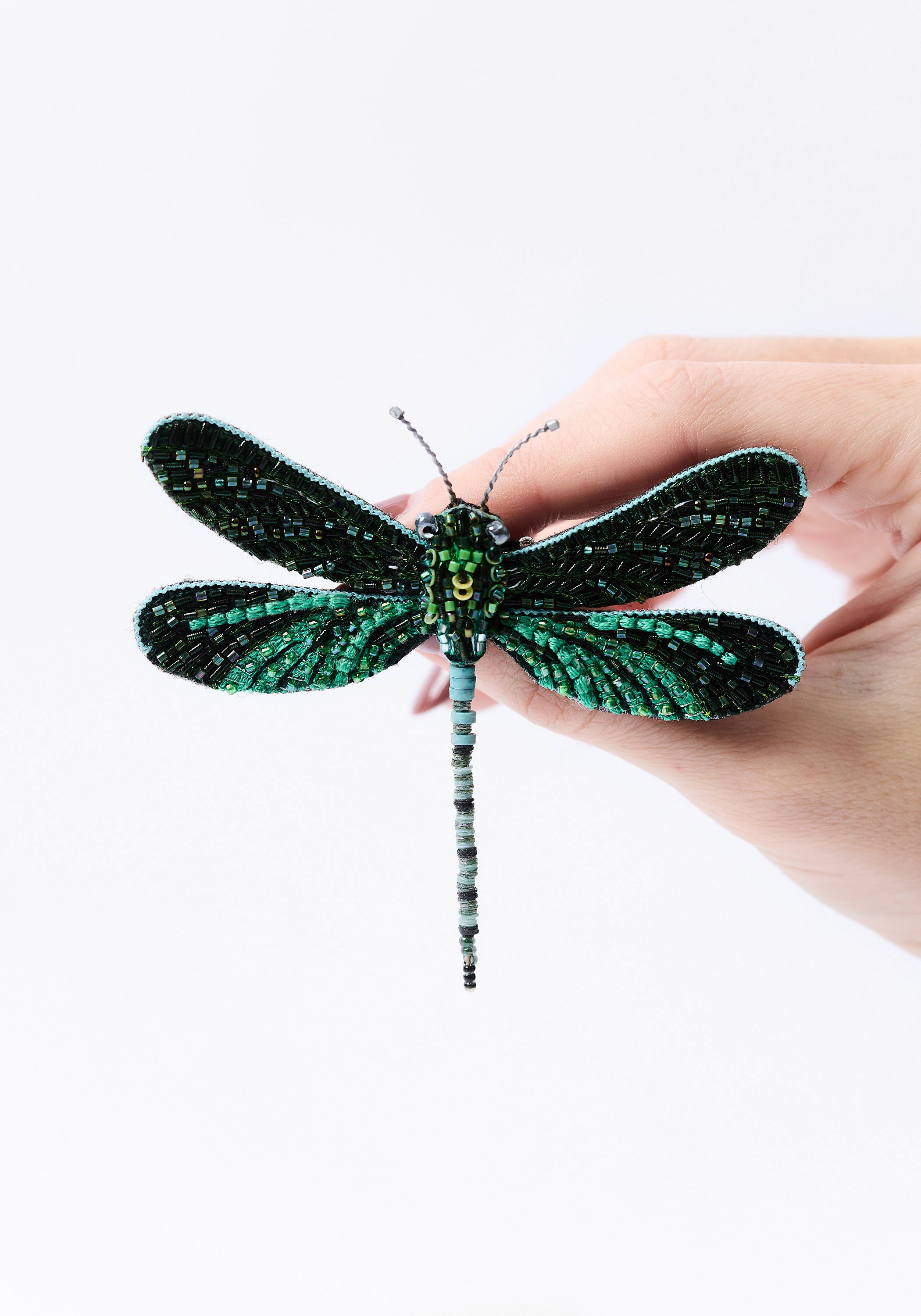 Pondhawk Dragonfly Embroidered Pin