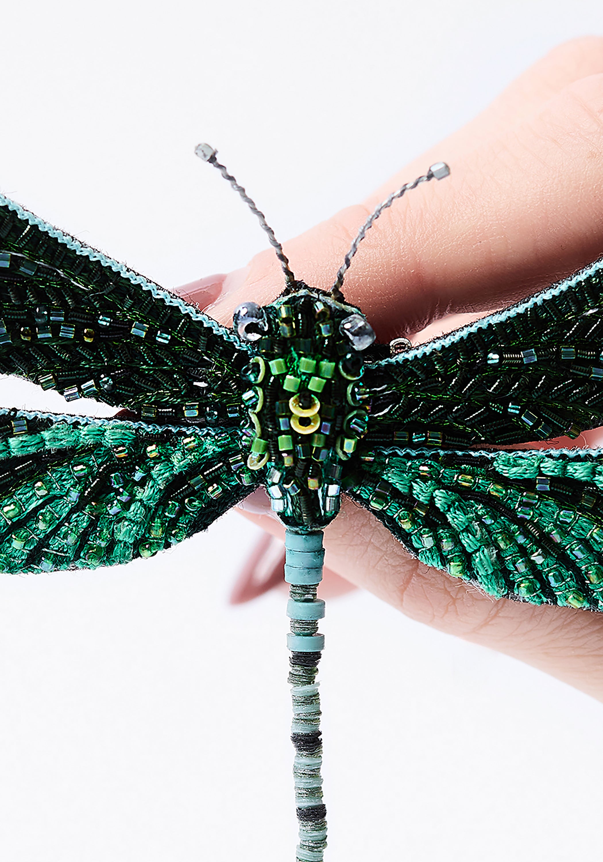 Pondhawk Dragonfly Embroidered Pin
