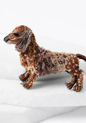 Canela Dachshund Embroidered Pin