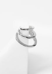 Ridley Stainless Steel Tiered Earcuff