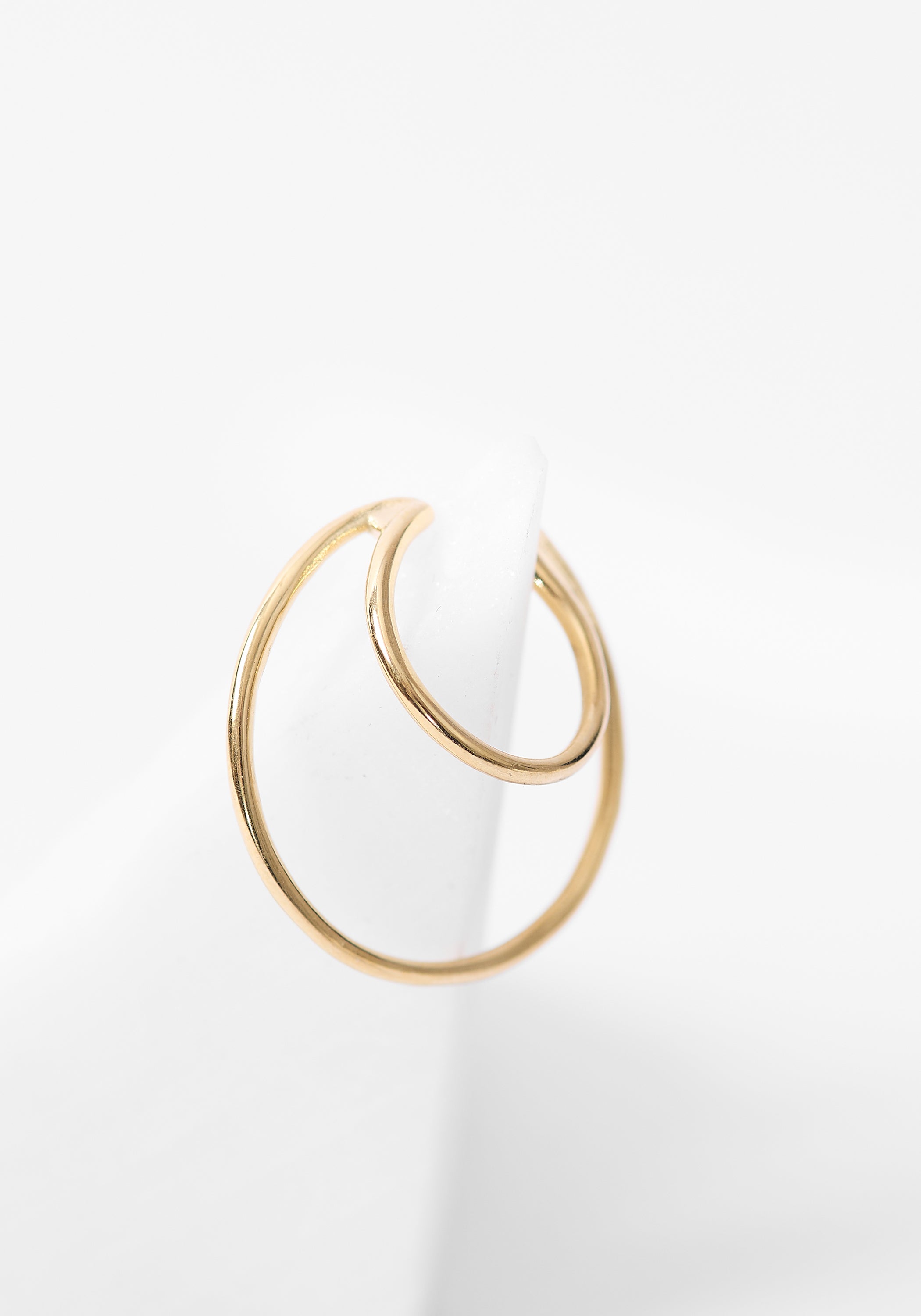 Lou Gold Tone Stainless Steel Tiered Earcuff