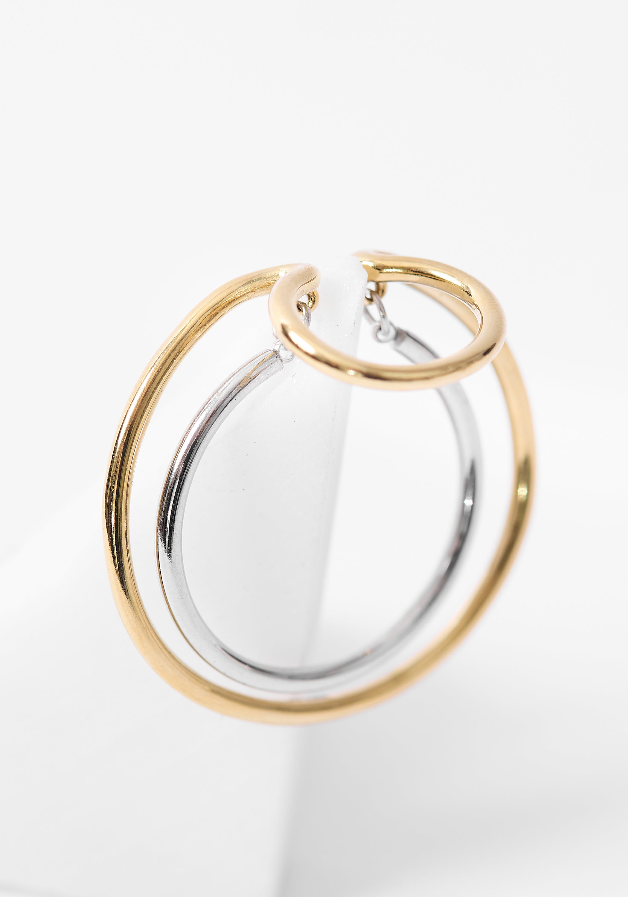 Lily Gold and Silver Tone Stainless Steel Layered Earcuff