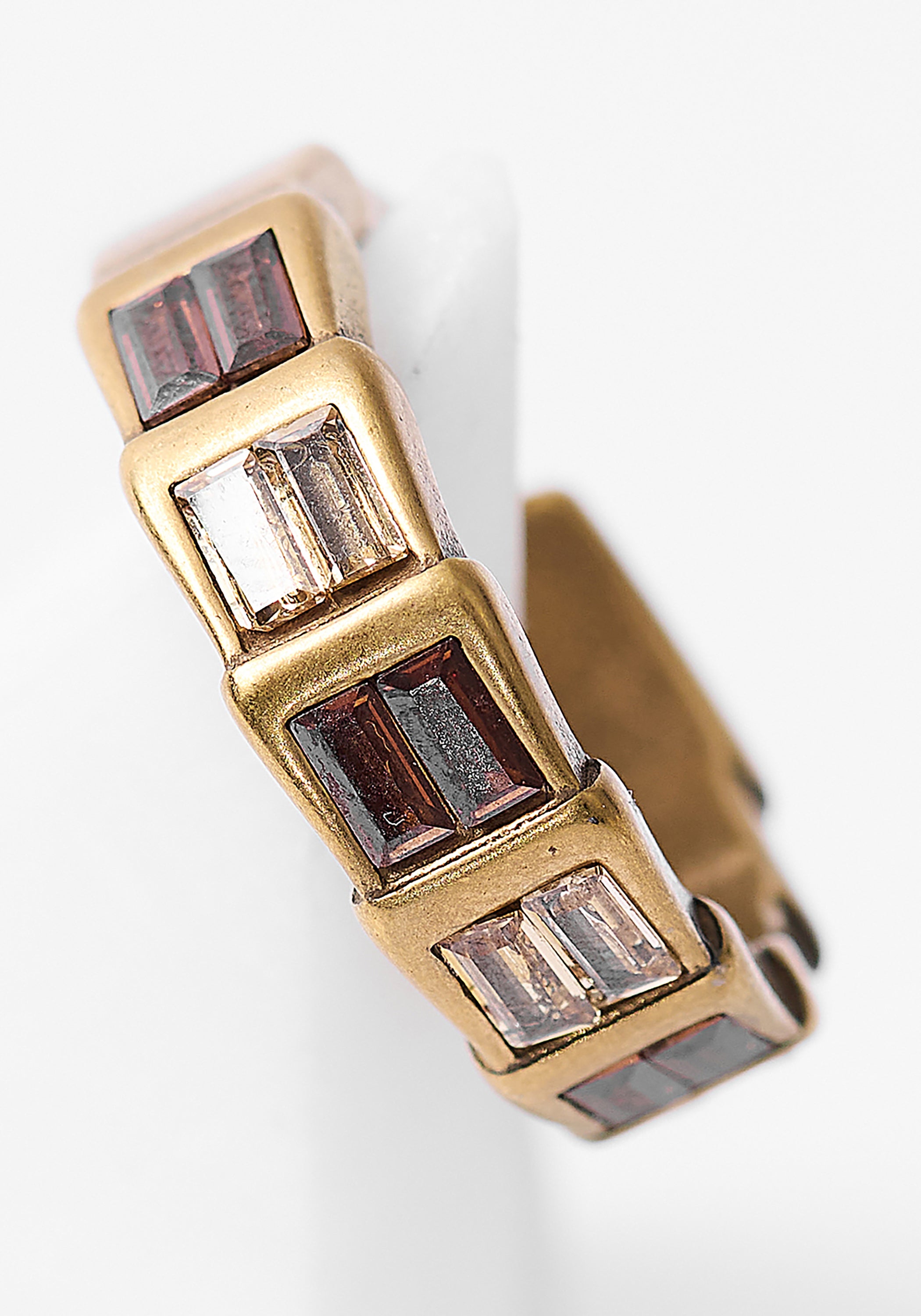 Banka Vintage Gold Tone Stainless Steel and Zirconiums Tiered Earcuff - December Thieves