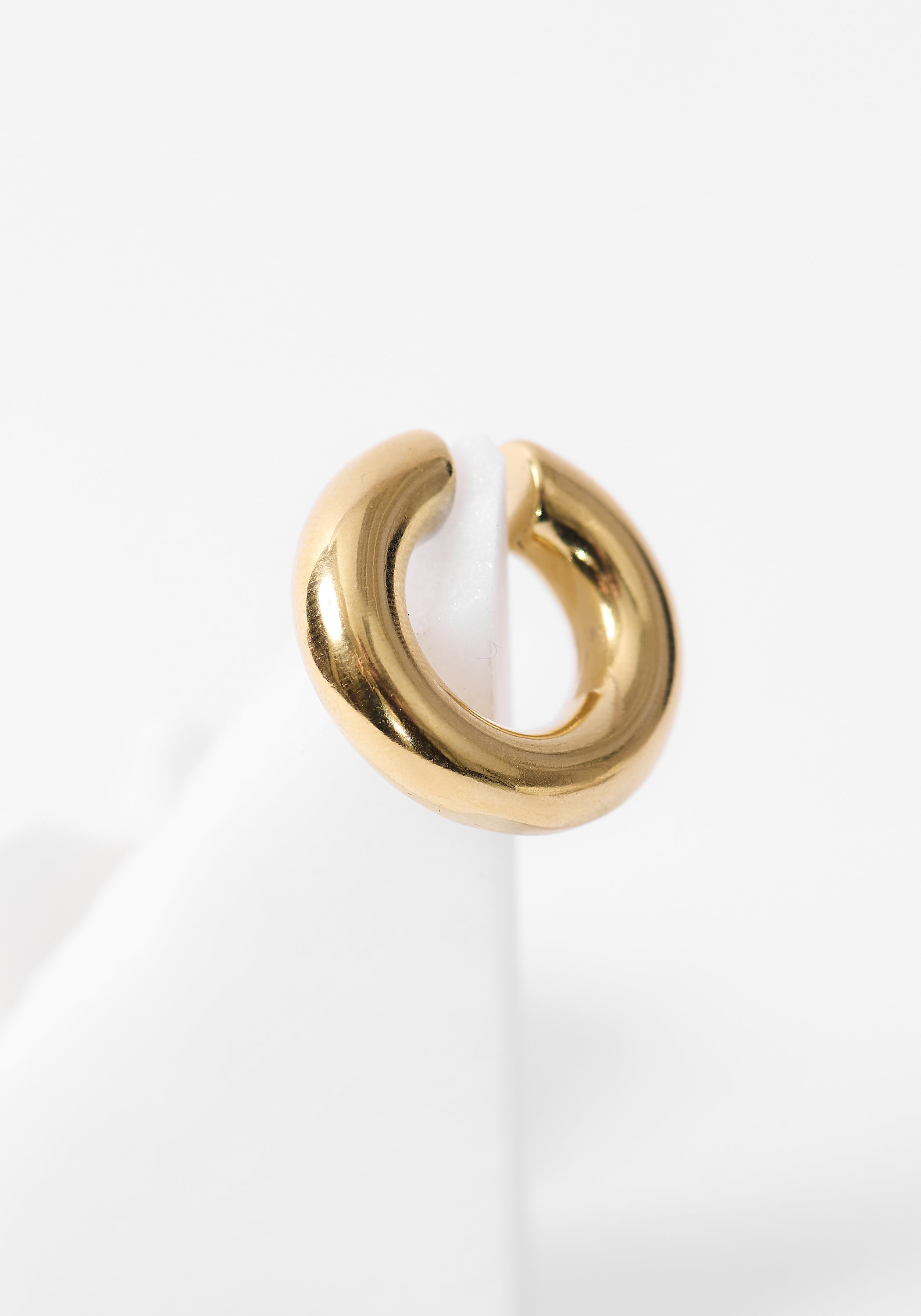 Big Bowie Gold Tone Stainless Steel Earcuff