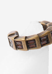 Oni Vintage Gold Tone Stainless Steel and Zirconiums Petite Tiered Earcuff - December Thieves