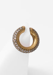 Echo Vintage Gold Tone Stainless Steel and Pave Zirconiums Earcuff - December Thieves