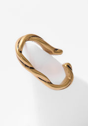Timber Vintage Gold Tone Stainless Steel Wrapped Earcuff