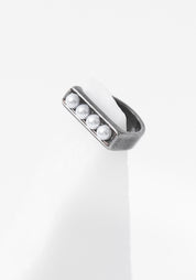 Kira Stainless Steel and Cultured Pearls Earcuff