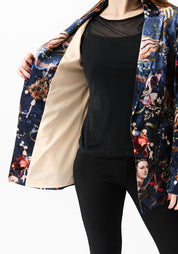 Bulba Navy Velvet Blazer - December Thieves