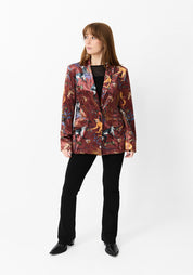 Terracotta Monkey Velvet Blazer - December Thieves