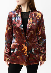 Terracotta Monkey Velvet Blazer - December Thieves