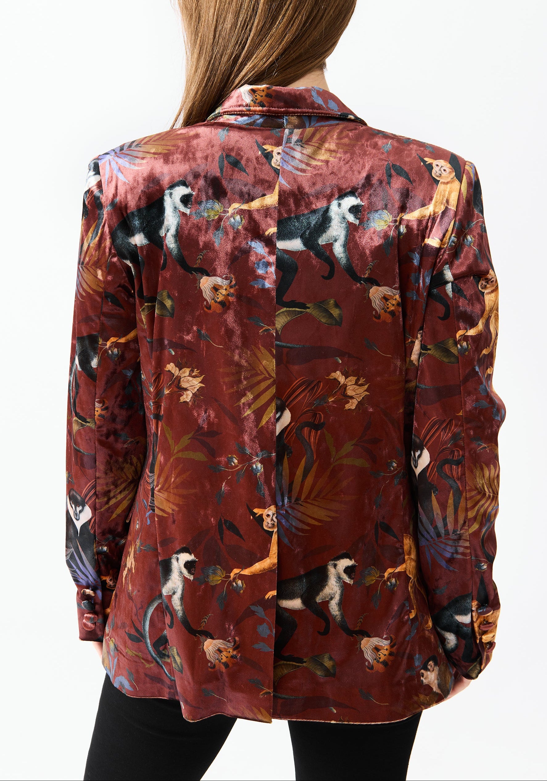 Terracotta Monkey Velvet Blazer - December Thieves