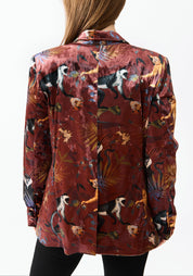 Terracotta Monkey Velvet Blazer - December Thieves