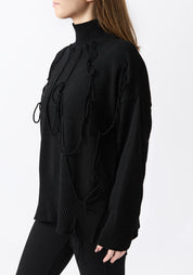 Matar Yarn Detail Cashmere and Wool Blend Pullover