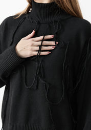 Matar Yarn Detail Cashmere and Wool Blend Pullover
