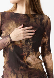 Florence Printed Double Sheer Top - December Thieves
