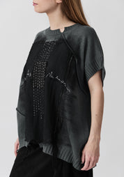 Dorian Hand Painted and Embroidered Wool and Cashmere Pullover