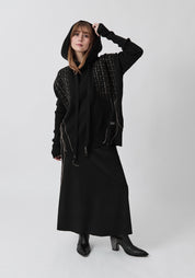 Bina Dolce Embroidered Wool and Cashmere Hoodie