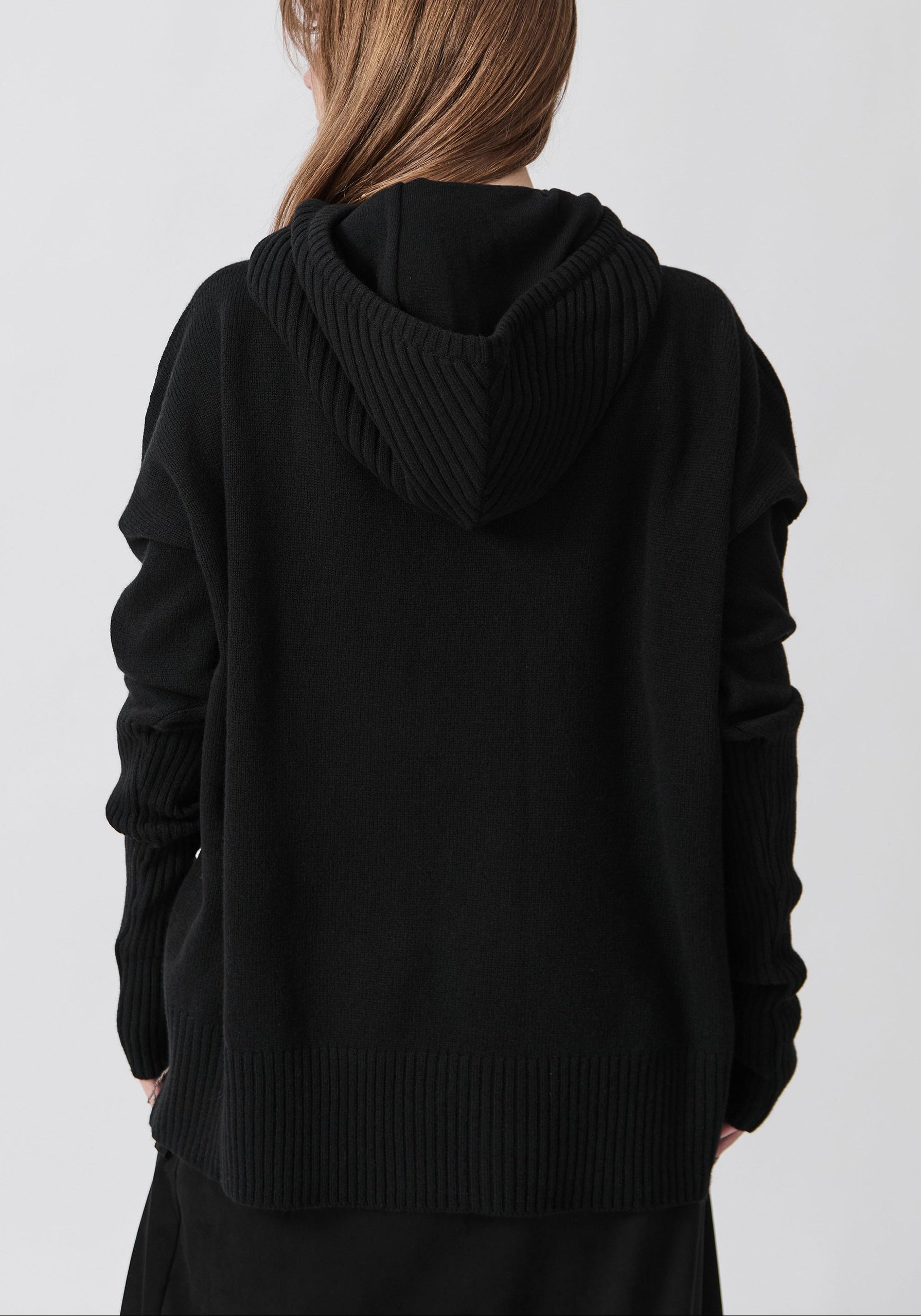 Bina Dolce Embroidered Wool and Cashmere Hoodie