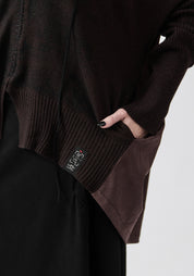 Dalì Hand Painted and Embroidered Mixed Textile Pullover