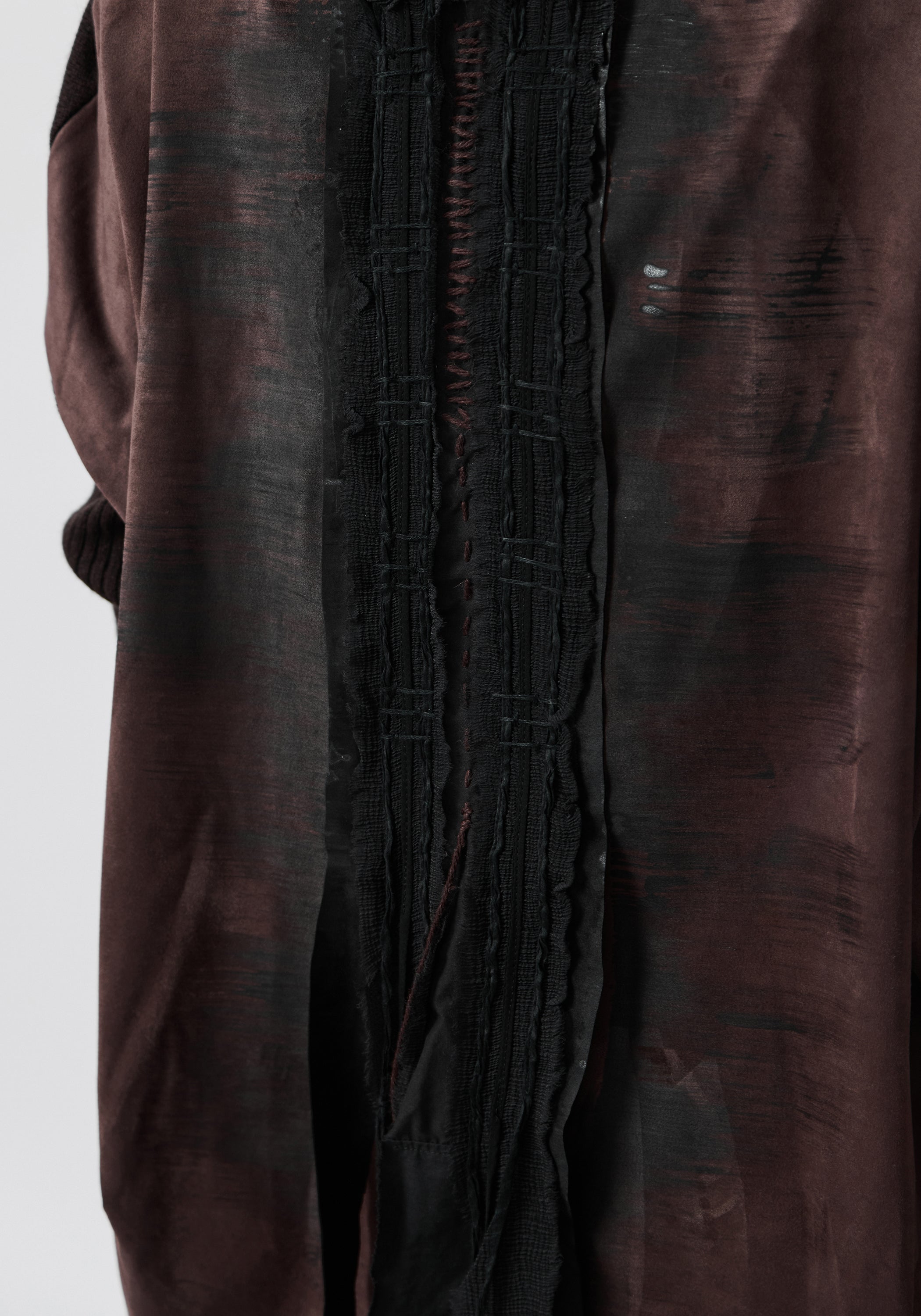 Dalì Hand Painted and Embroidered Mixed Textile Pullover