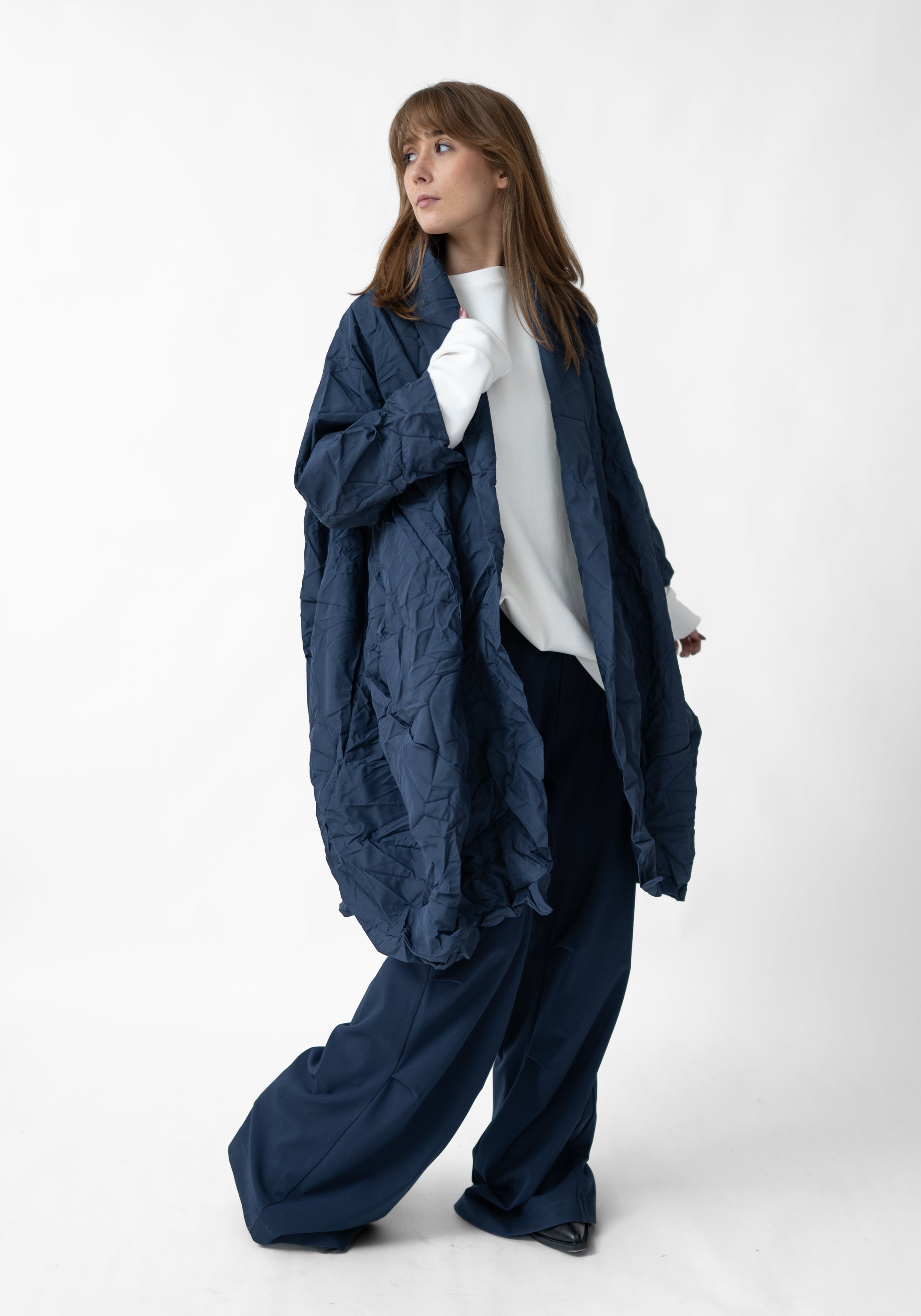 Gemini Oversized Open Front Bubble Jacket