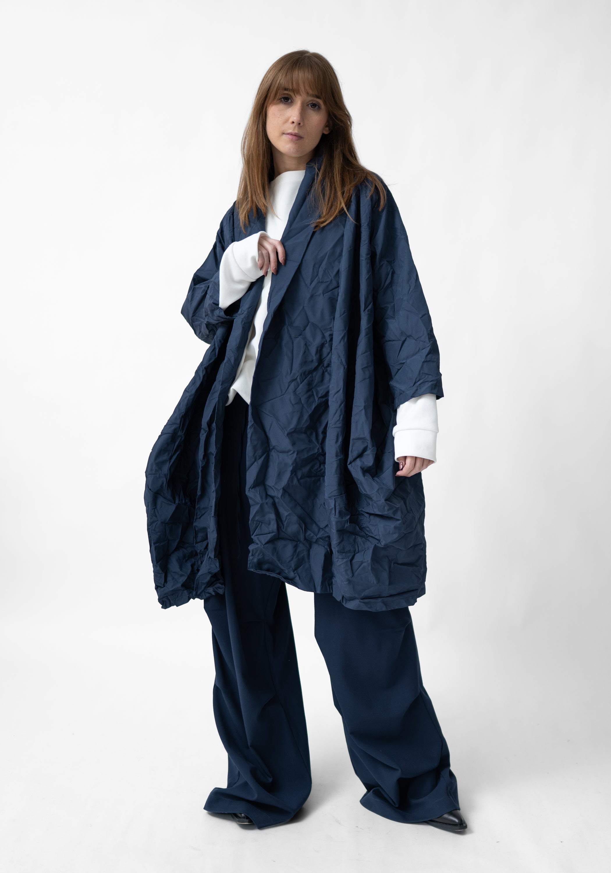 Gemini Oversized Open Front Bubble Jacket
