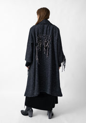 Gacrux Oversized Hand Stitched Wool Blend Coat