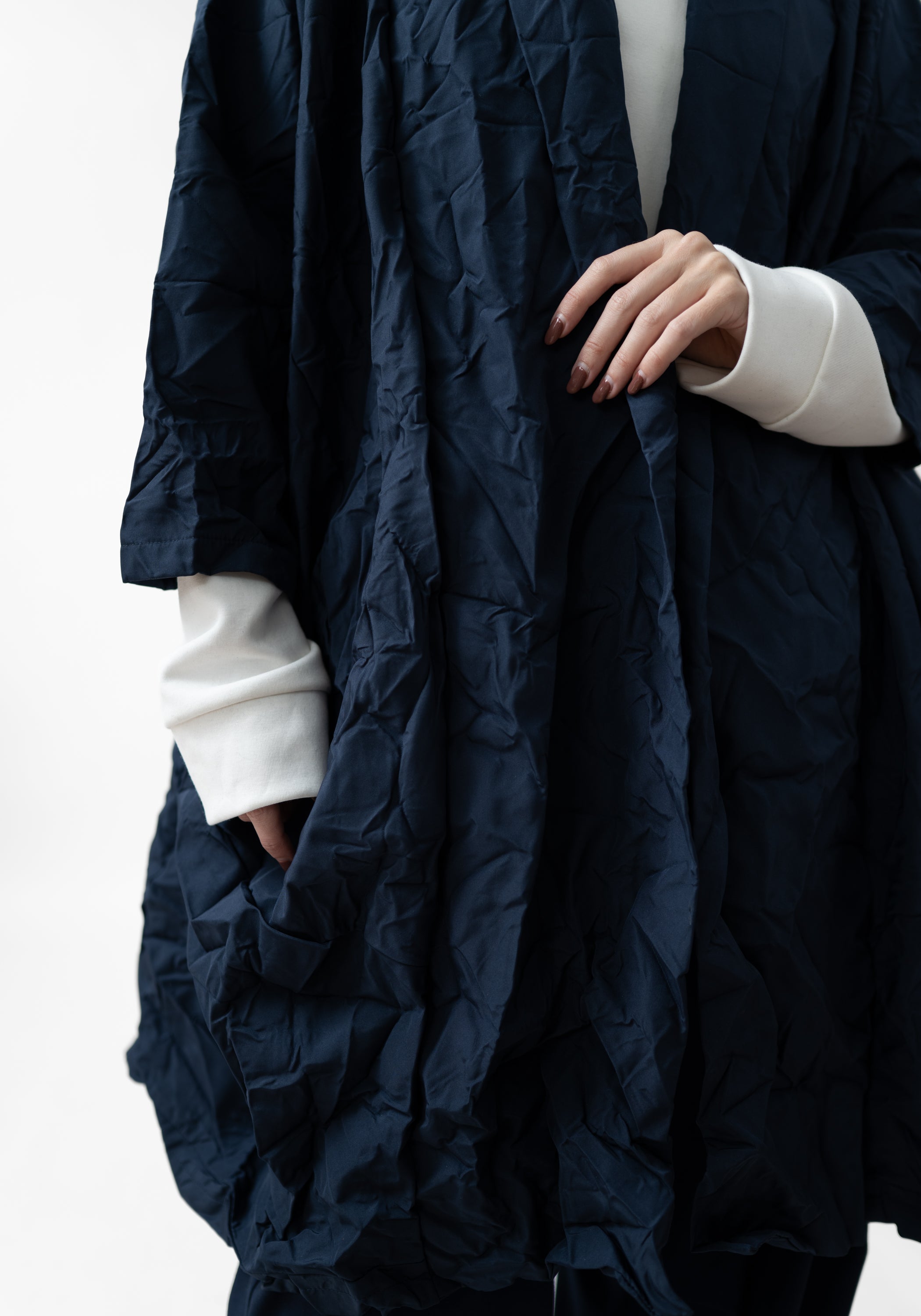 Gemini Oversized Open Front Bubble Jacket