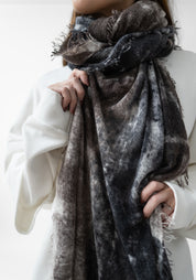 Holbrook Hand Painted Wool Scarf