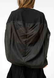 Oversized Drop Shoulder Sheer Back Top - December Thieves