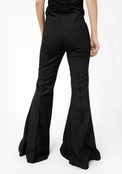 Corallo Exaggerated Bell Wool Blend Trousers - December Thieves