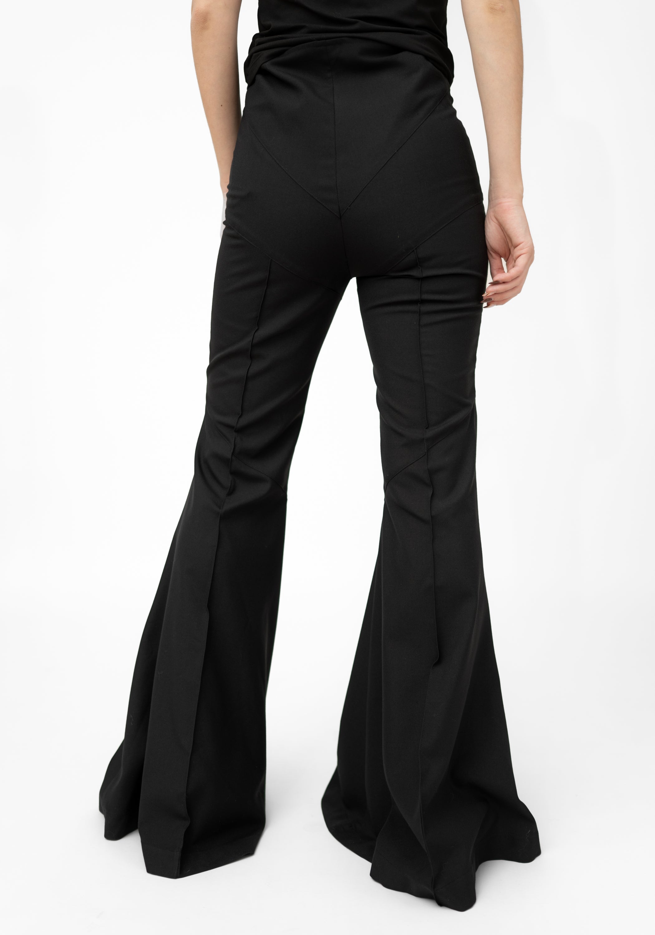 Corallo Exaggerated Bell Wool Blend Trousers - December Thieves