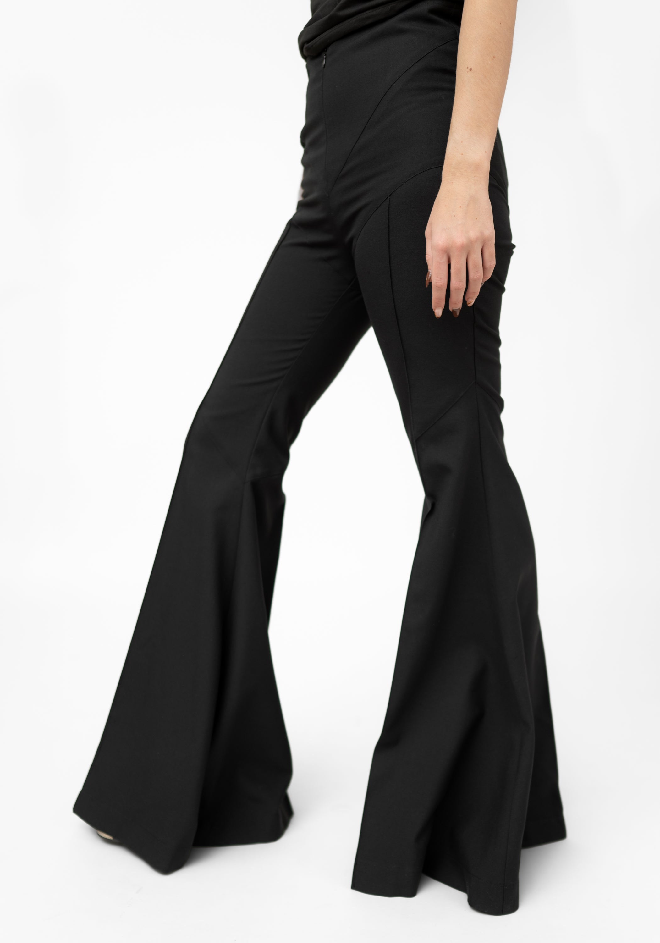 Corallo Exaggerated Bell Wool Blend Trousers - December Thieves