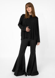 Corallo Exaggerated Bell Wool Blend Trousers - December Thieves