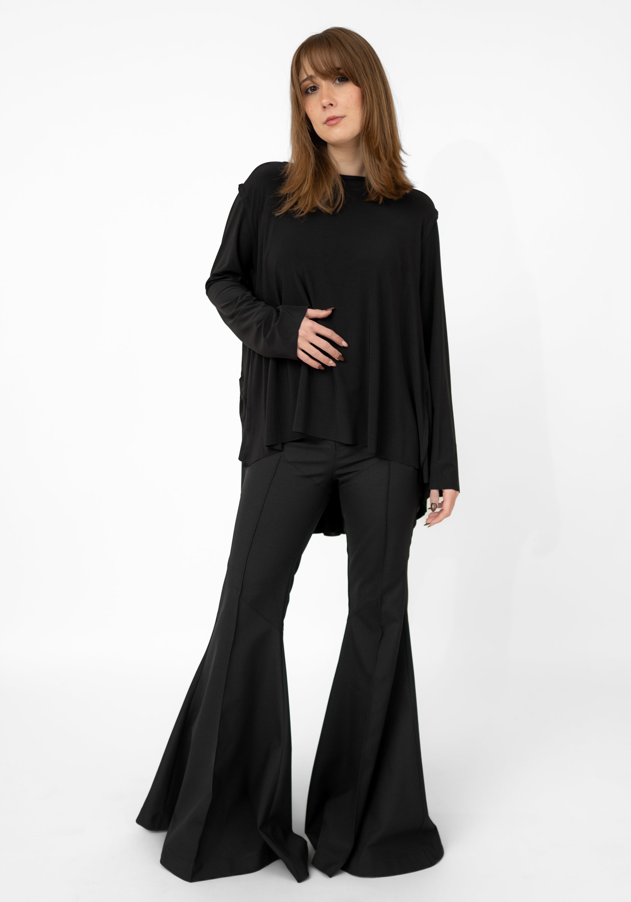 Corallo Exaggerated Bell Wool Blend Trousers - December Thieves