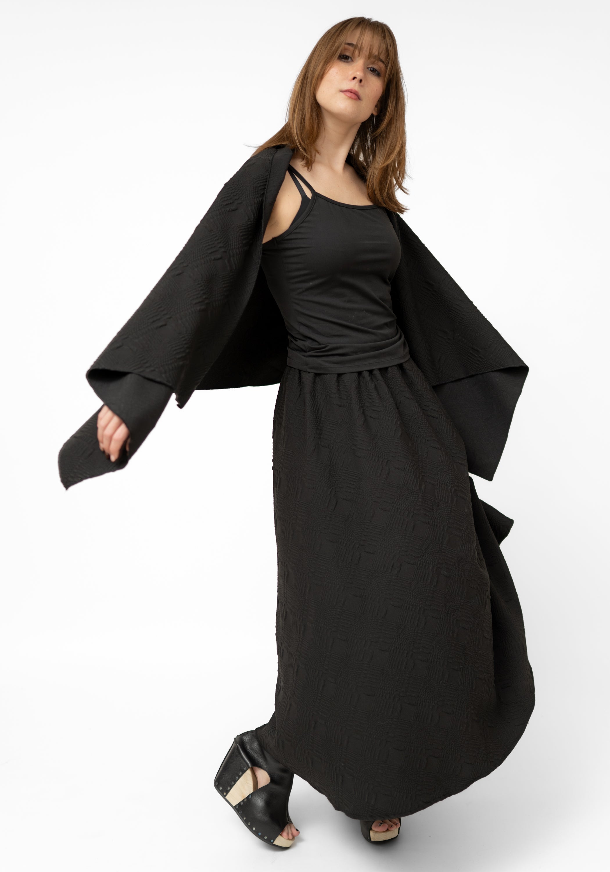 Madrepora Asymmetric Draped Cropped Vest - December Thieves