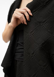 Madrepora Asymmetric Draped Cropped Vest - December Thieves