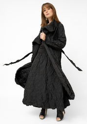 Diamante Crinkle Texture Tie Waist Jacket - December Thieves