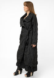 Diamante Crinkle Texture Tie Waist Jacket - December Thieves