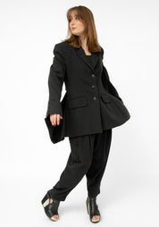 Oversized Transformable Silk Blend Blazer - December Thieves