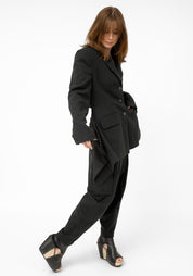 Oversized Transformable Silk Blend Blazer - December Thieves