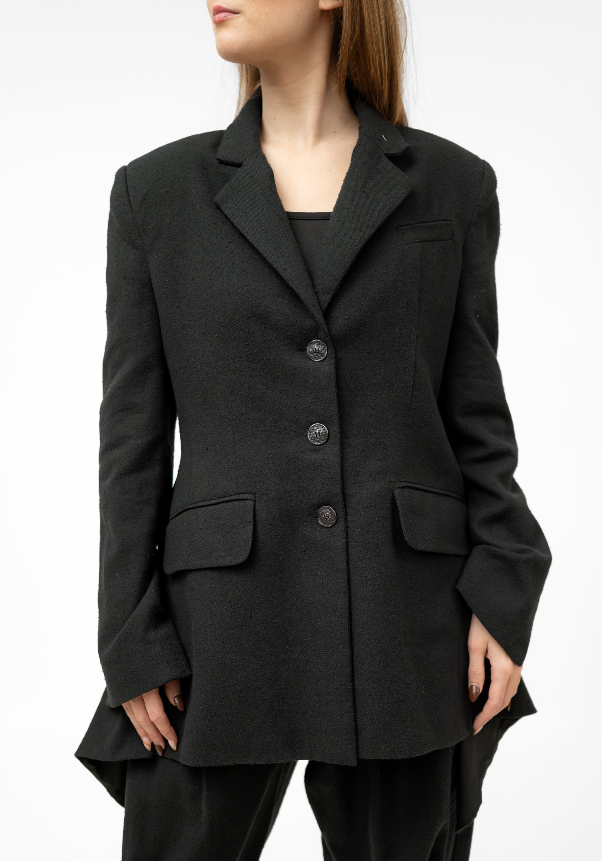 Oversized Transformable Silk Blend Blazer - December Thieves
